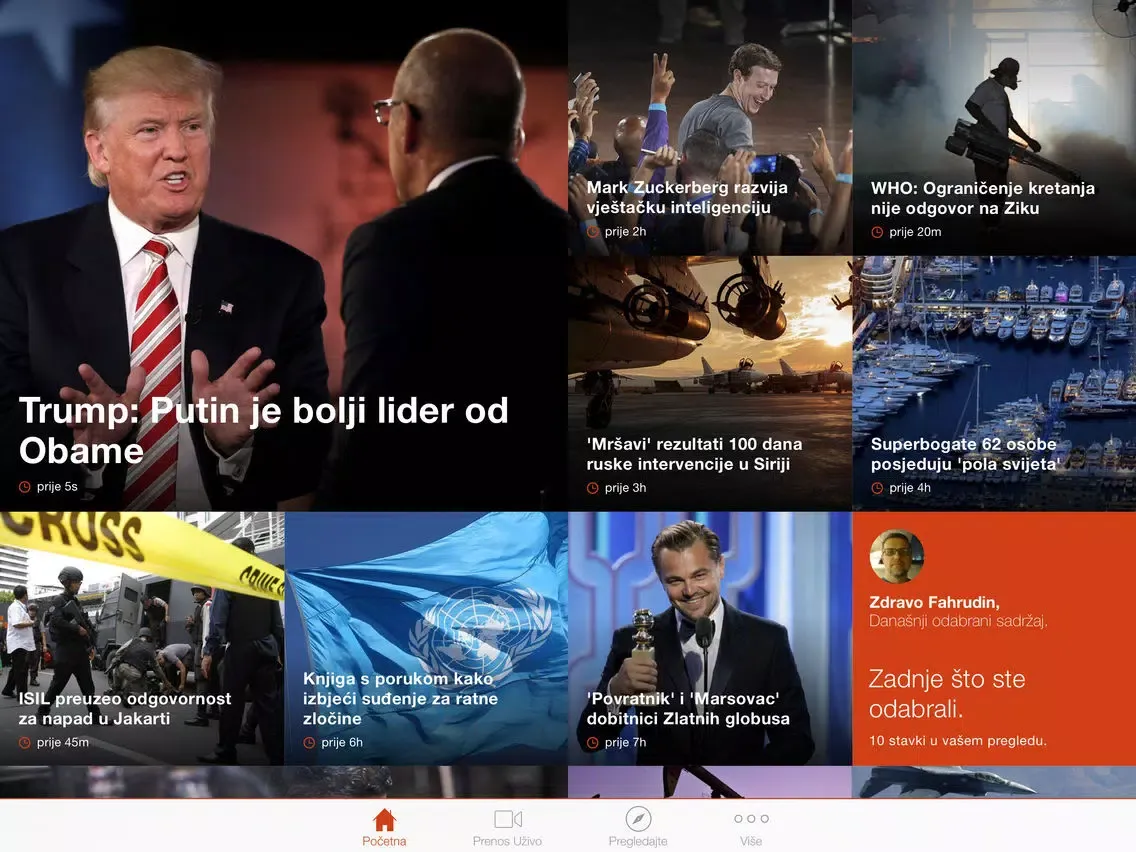 Al Jazeera Balkans iPad  スクリーンショット