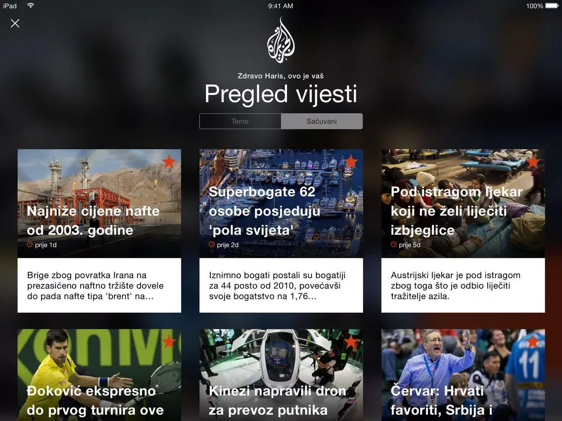 Al Jazeera Balkans iPad  スクリーンショット