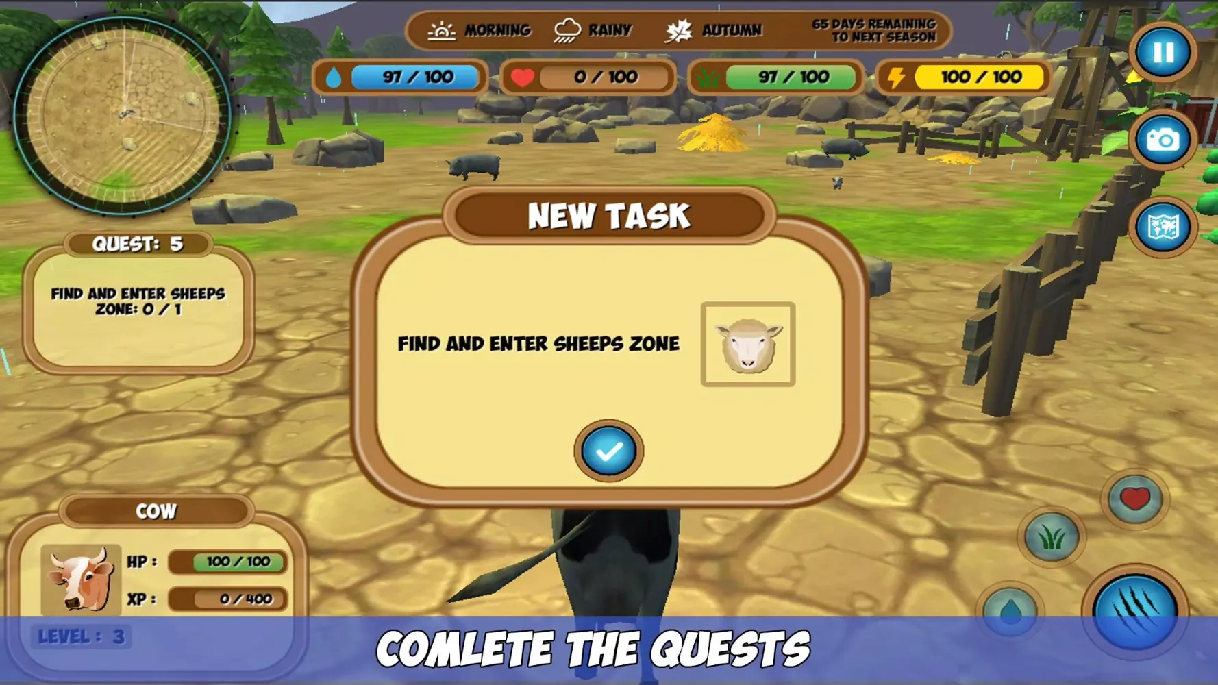 Скриншоты Cow Simulator