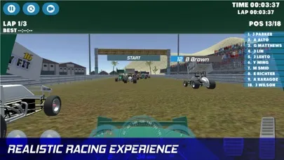 Capturas de tela do Outlaws Racing - Sprint Cars