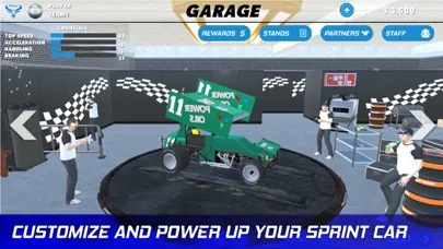 Capturas de tela do Outlaws Racing - Sprint Cars