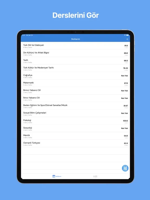 OrtalaNot iPad  Screenshots