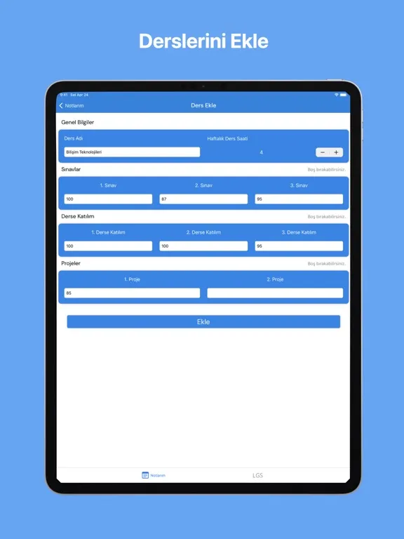 OrtalaNot iPad  Screenshots