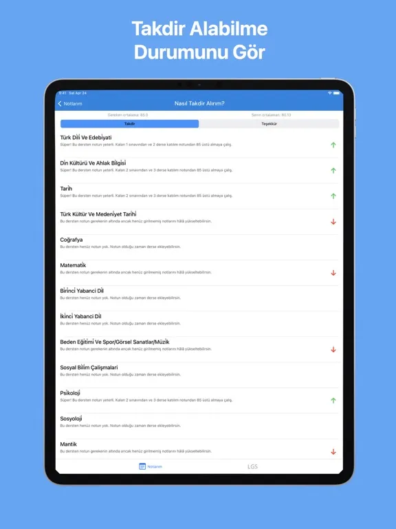 OrtalaNot iPad  Screenshots