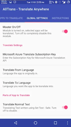 AllTrans - Translate Other App স্ক্রিনশট