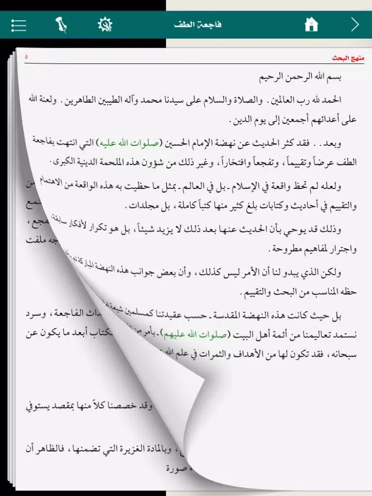 Capturas de tela do فاجعة الطف iPad 