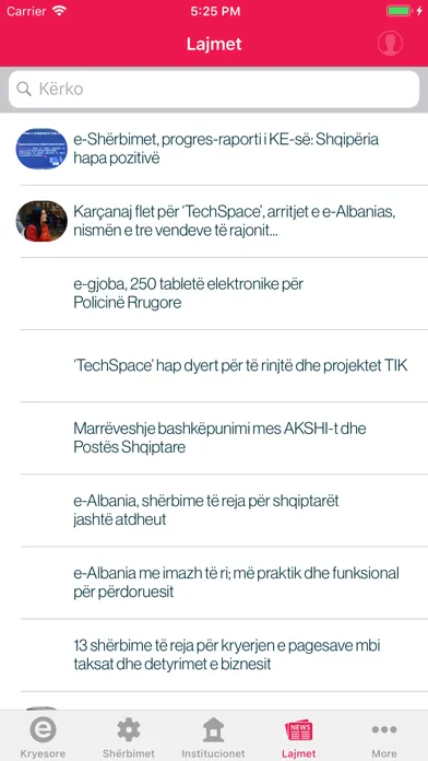 e-Albania Ekran Görüntüleri
