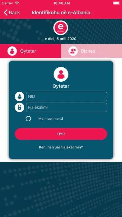 e-Albania Ekran Görüntüleri