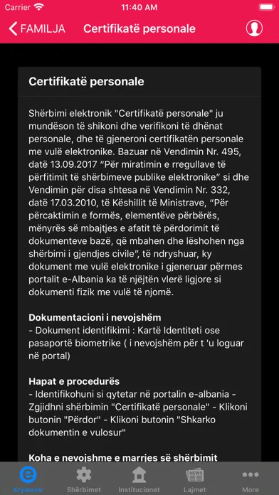 e-Albania Ekran Görüntüleri
