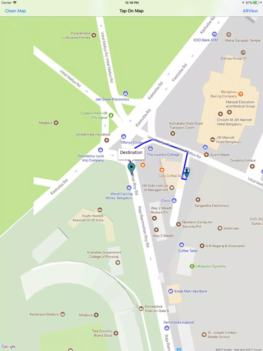 Capturas de tela do Route Direction(AR) iPad 