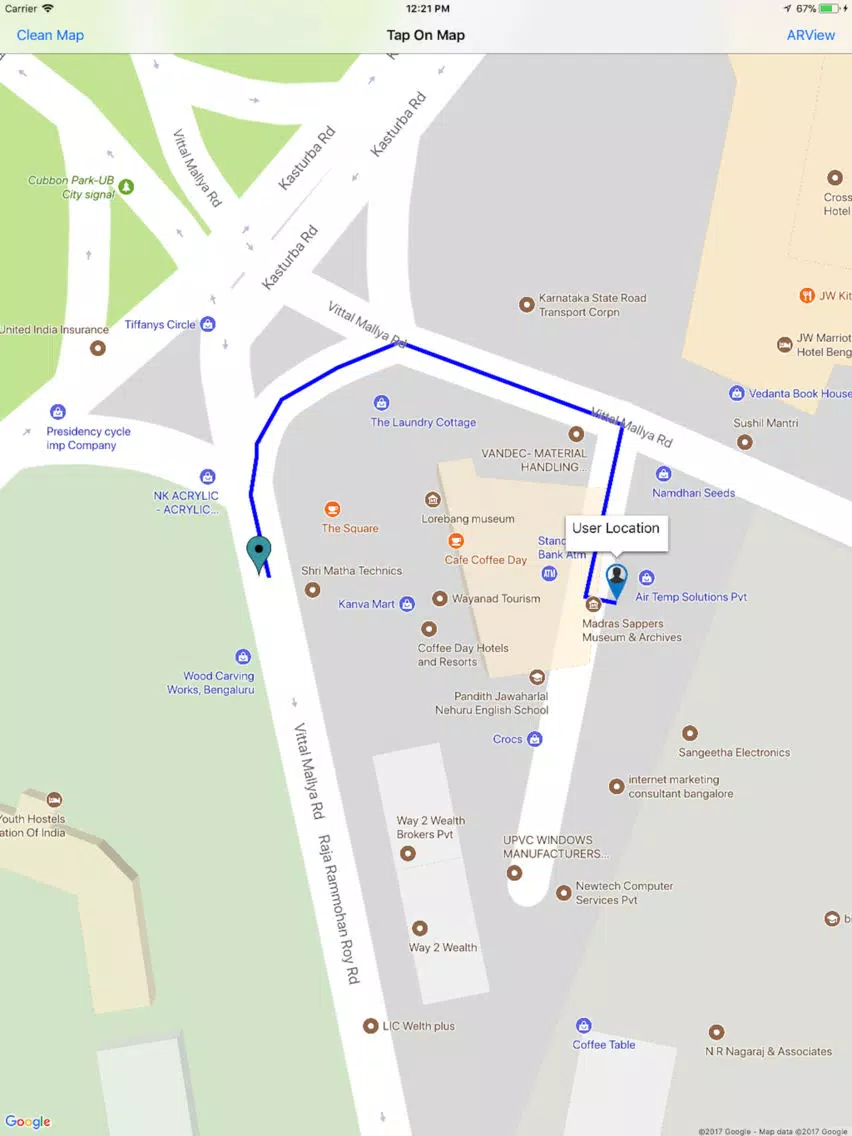 Capturas de tela do Route Direction(AR) iPad 