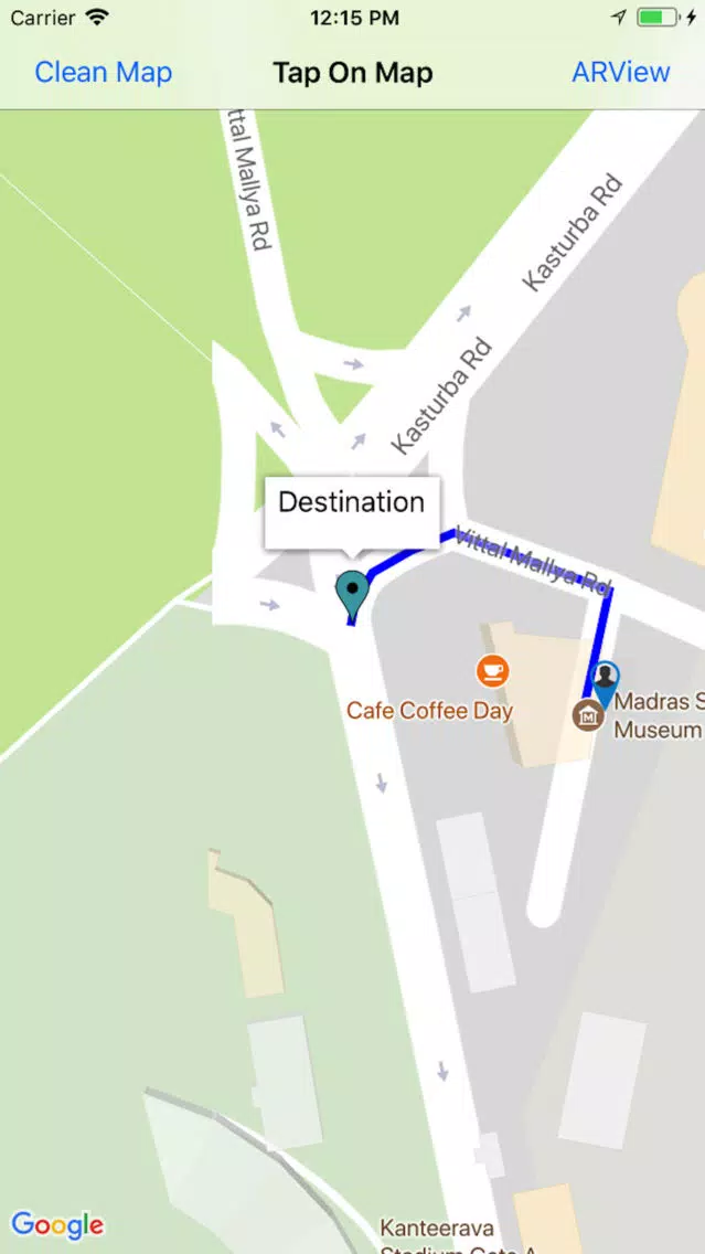 Capturas de tela do Route Direction(AR)