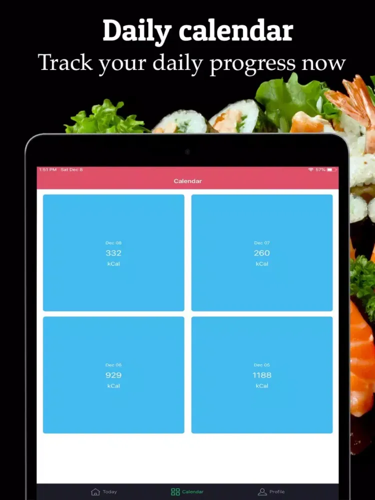 Captures d'écran de CaloTracker & Weekly Report iPad 