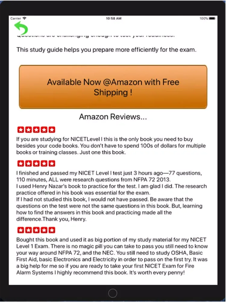 Fire Alarms Study Guide NICET iPad 应用截图
