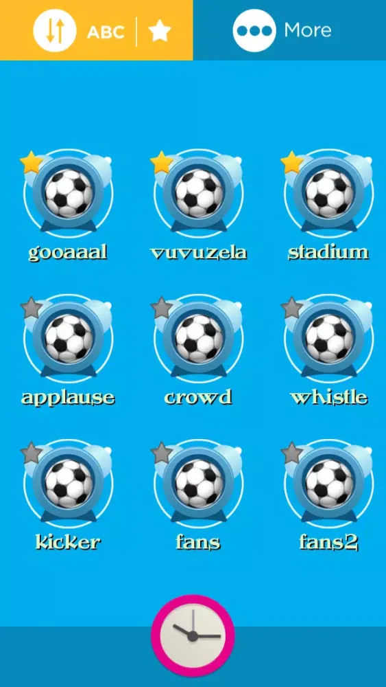 Alarm Clock Soccer – Your digital wake-up clock of football sounds應用截圖