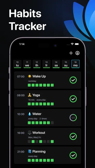 Скриншоты Daily Habits Tracker & Planner