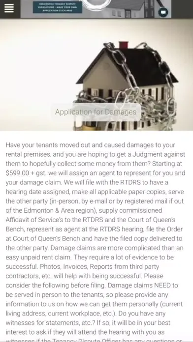 Alberta Tenancy Services Screenshots