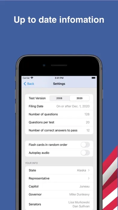 US Citizenship Civil Test 2020 Screenshots