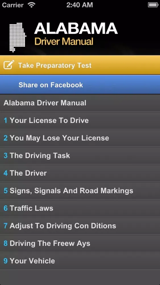 Alabama Driver Manual Free স্ক্রিনশট