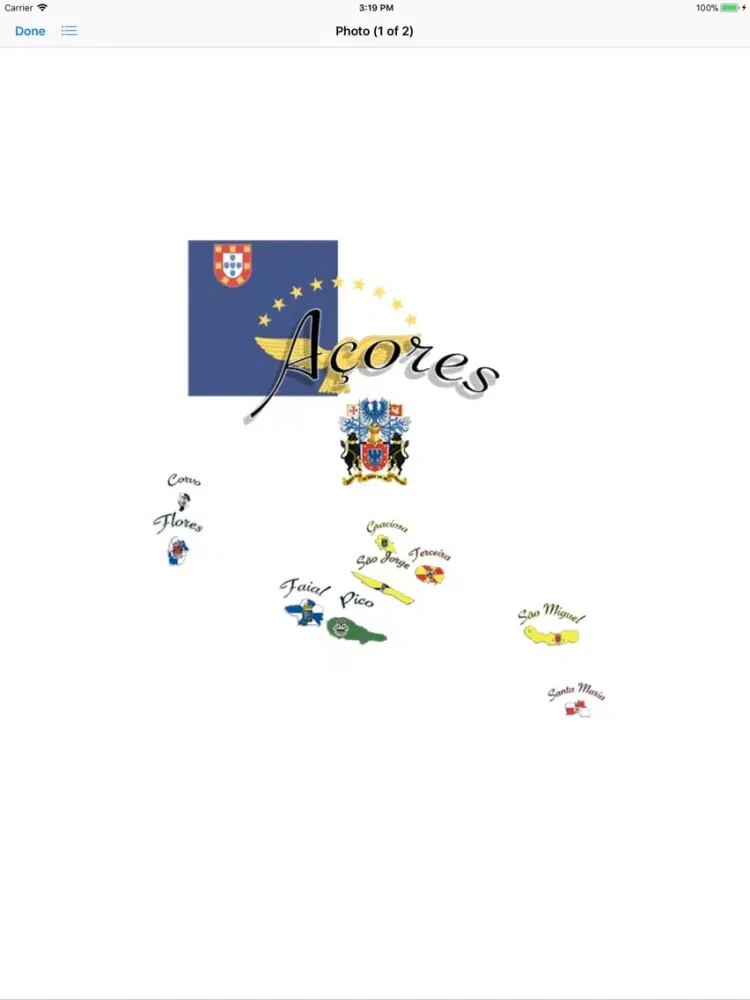 Zrzuty ekranu AÇORES iPad 