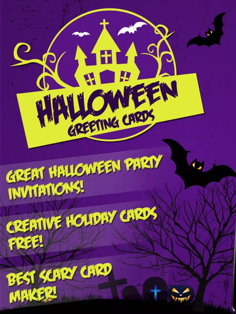 Halloween Greeting Cards – Best Invitation Maker iPad 應用截圖