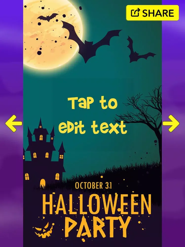 Halloween Greeting Cards – Best Invitation Maker iPad 應用截圖