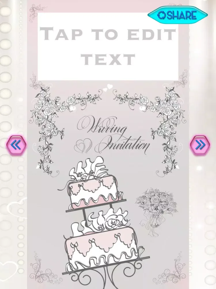 Wedding Invitation Maker – Create Beautiful e.Cards and Custom Invitations for Wedding Party iPad  Ekran Görüntüleri