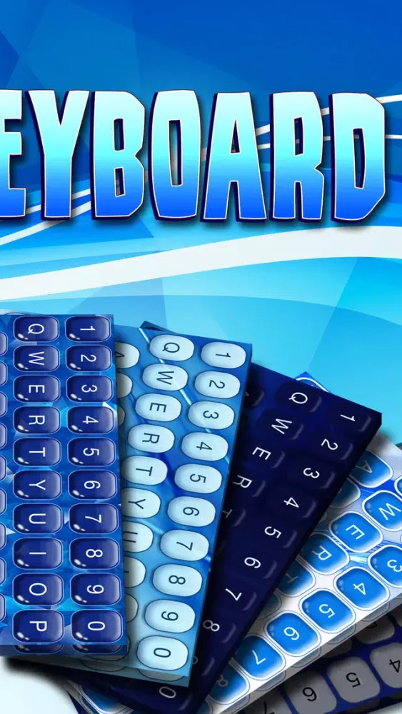 Blue Keyboard Maker! – Neon Keyboard Themes and Cute Color Backgrounds, Fancy Fonts & Emoji Screenshots