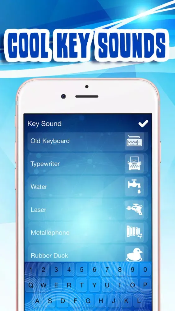 Blue Keyboard Maker! – Neon Keyboard Themes and Cute Color Backgrounds, Fancy Fonts & Emoji Screenshots