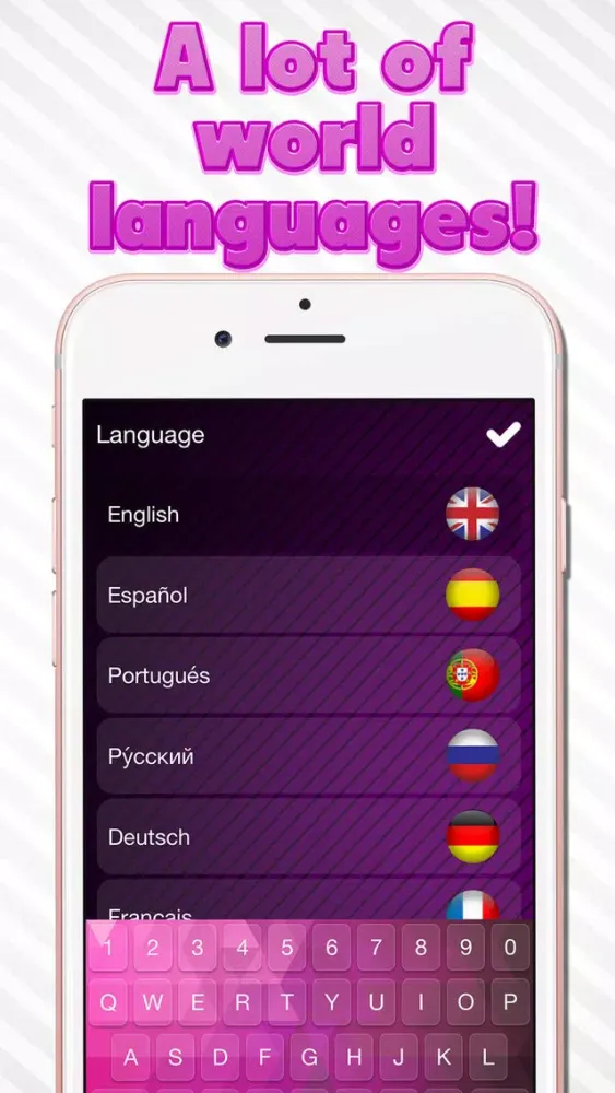 تصاویر Cute Keyboard for Girls - Pink backgrounds & fonts