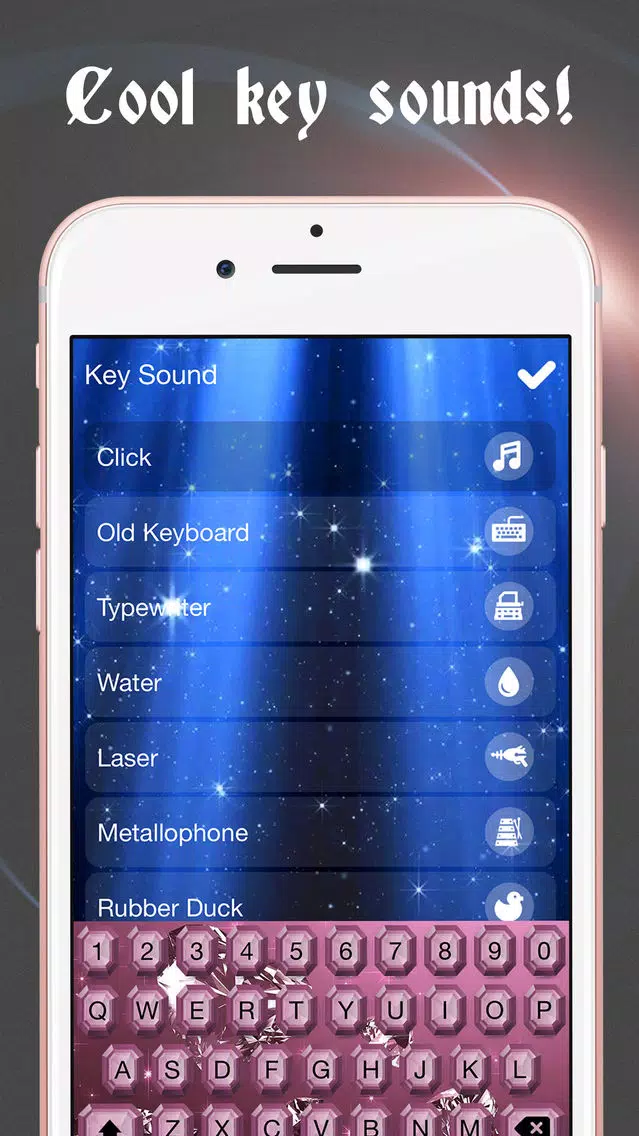 Diamond Keyboard Themes – Luxury Keyboards with New Emoji.s, Backgrounds and Fonts スクリーンショット
