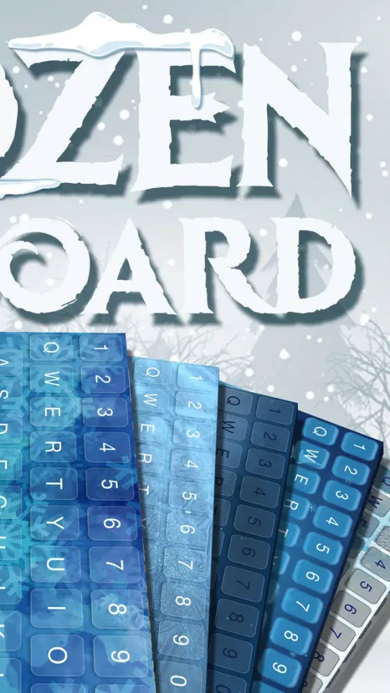 صور Frozen Keyboard Maker – Custom Keyboard Changer with Ice Backgrounds and Fancy Fonts Free