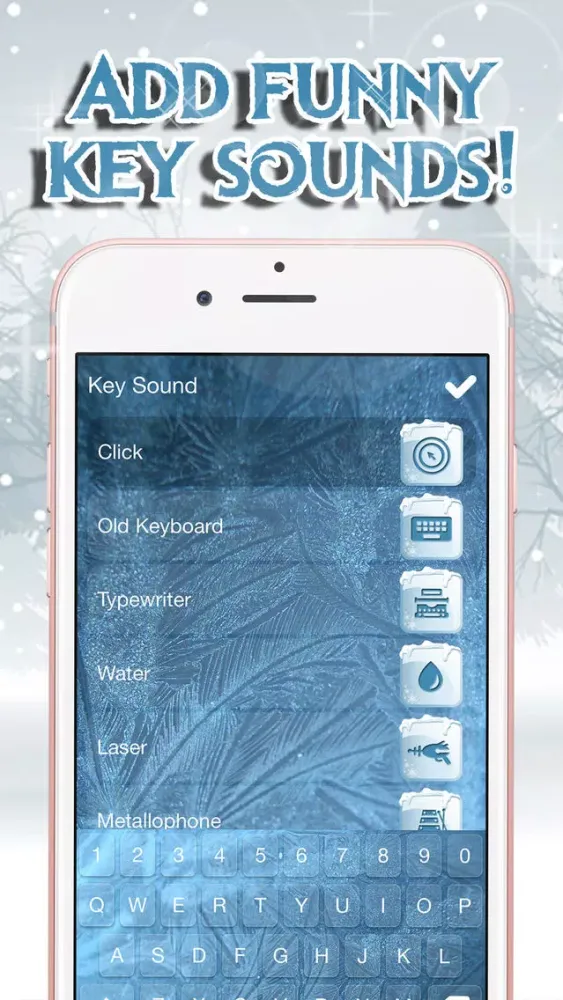 صور Frozen Keyboard Maker – Custom Keyboard Changer with Ice Backgrounds and Fancy Fonts Free