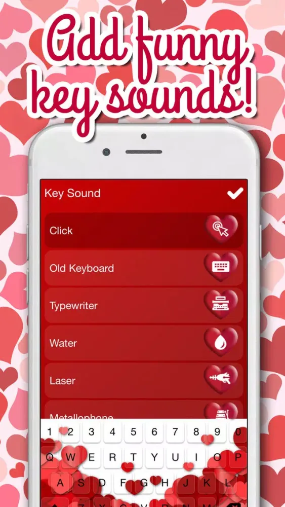 Valentine Keyboard Theme - Love Background & Emoji Screenshots