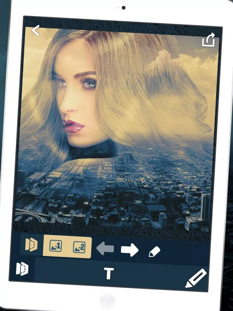 ภาพหน้าจอของ Best Photo Blender – Cool Picture Editor & Effects iPad 
