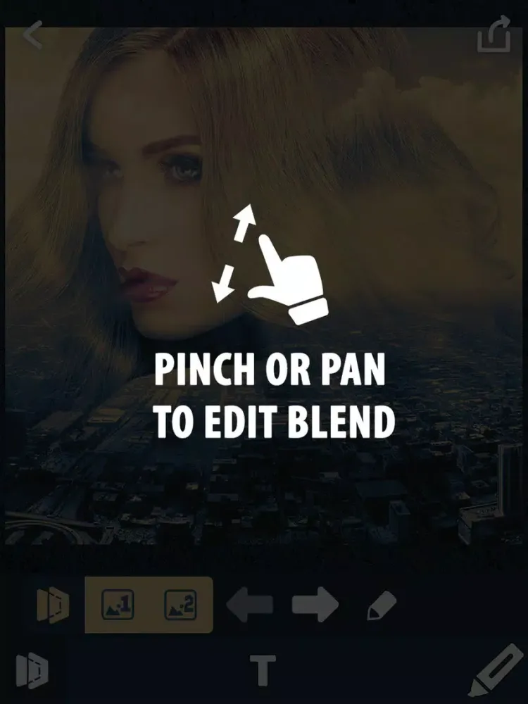 ภาพหน้าจอของ Best Photo Blender – Cool Picture Editor & Effects iPad 