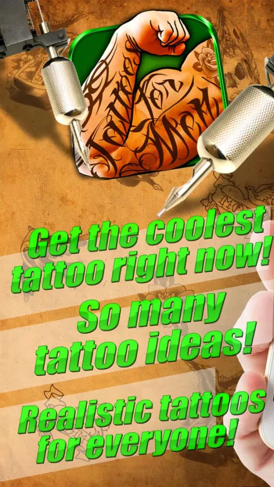 Capturas de tela do Tattoo Designs Photo Editor – Virtual Body Art and Tattoo Ideas with Cool Camera Stickers Free