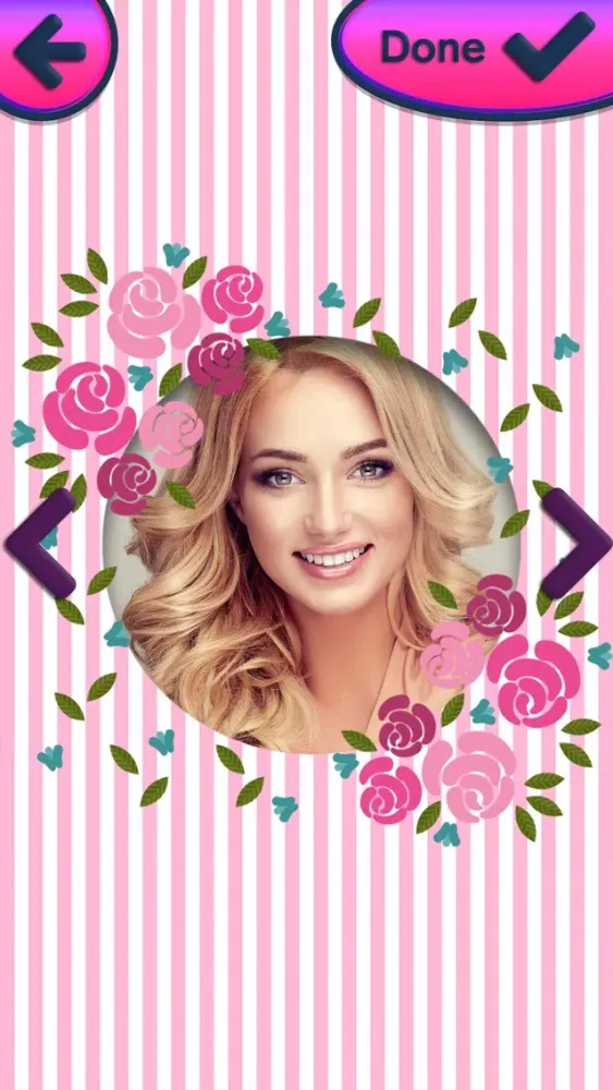 Captures d'écran de Cute Pink Photo Frames for Girls – Picture Editor