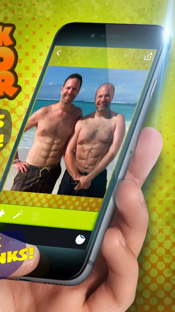 Ảnh chụp màn hình của Six Pack Photo Editor – Get Gym Body and Add Perfect Abs to Your Belly with Cool Camera Stickers