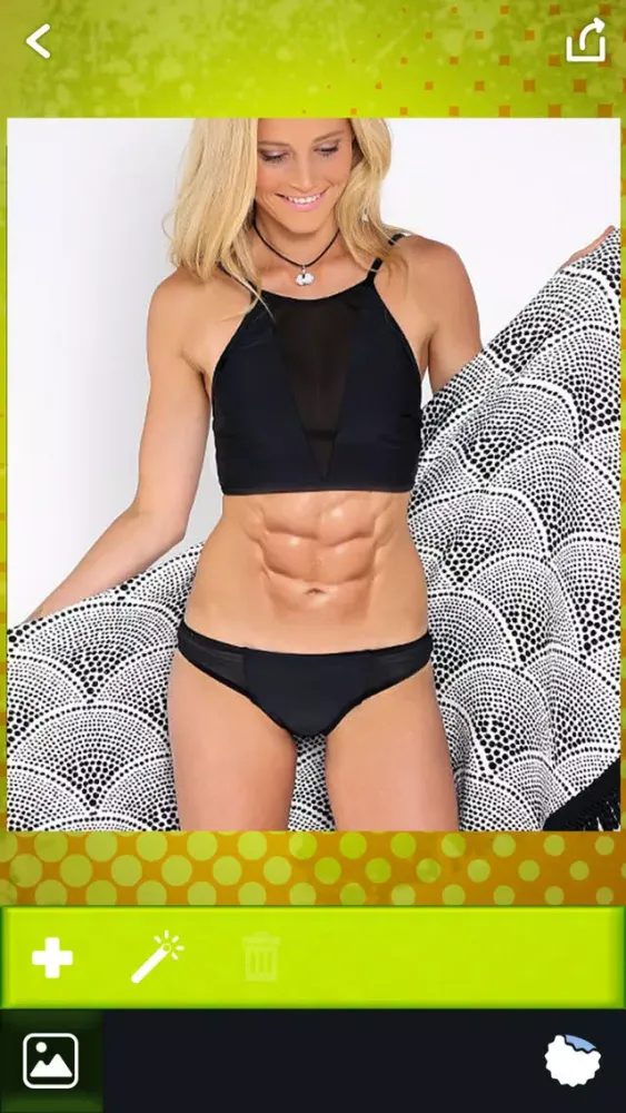 Ảnh chụp màn hình của Six Pack Photo Editor – Get Gym Body and Add Perfect Abs to Your Belly with Cool Camera Stickers