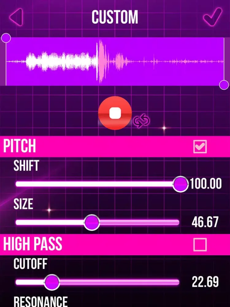 ภาพหน้าจอของ Cool Voice Changer Ringtone Maker - Best Sound Modifier and Audio Recorder with Effects iPad 
