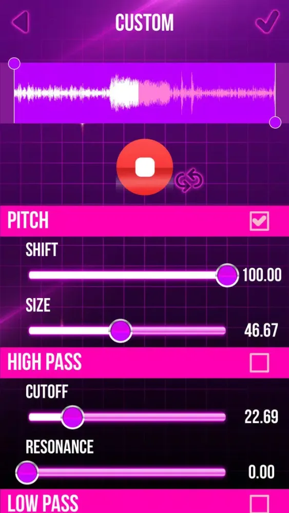 ภาพหน้าจอของ Cool Voice Changer Ringtone Maker - Best Sound Modifier and Audio Recorder with Effects