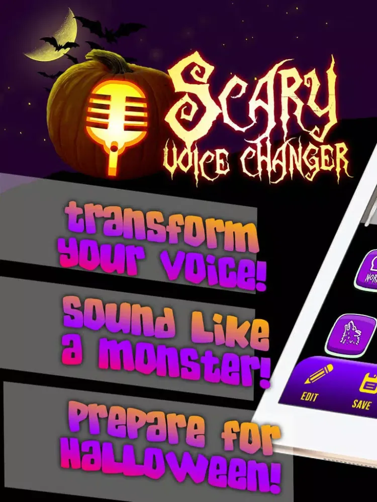 Ảnh chụp màn hình của Scary Voice Changer & Horror Sound.s Modifier – Best Audio Record.er and Ringtone Maker free iPad 