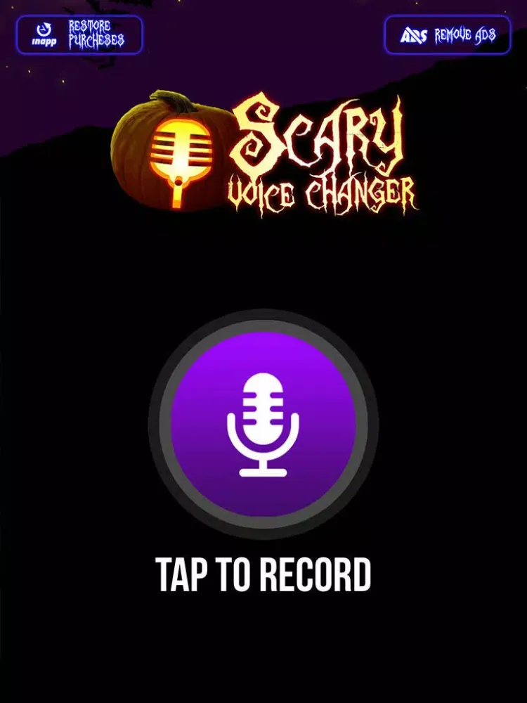 Ảnh chụp màn hình của Scary Voice Changer & Horror Sound.s Modifier – Best Audio Record.er and Ringtone Maker free iPad 