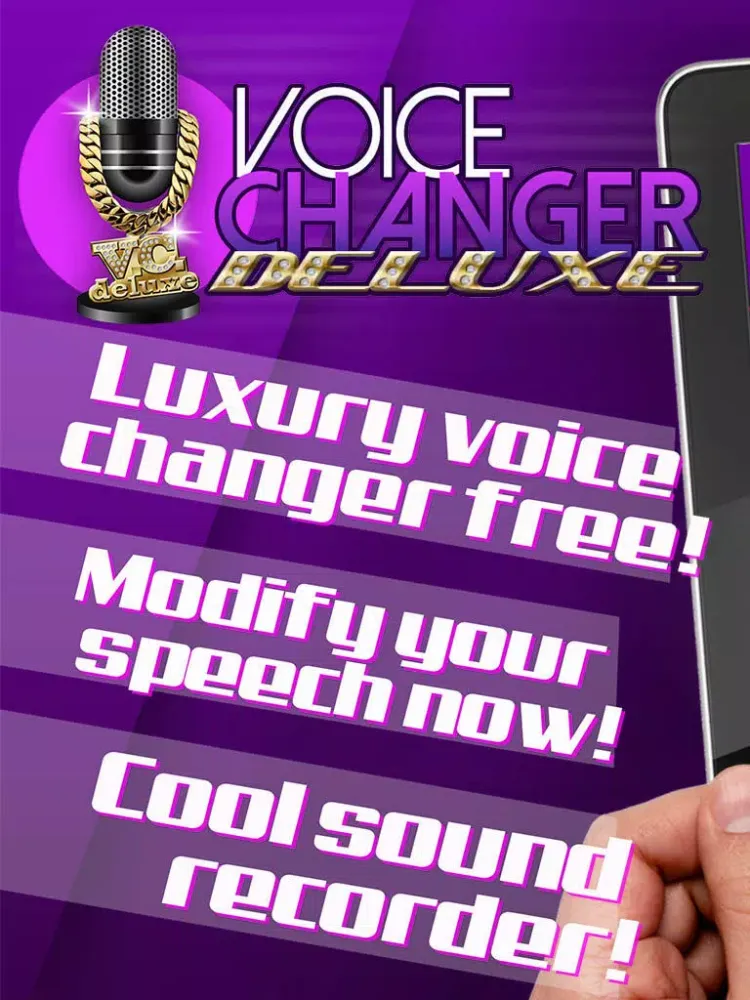 Voice Changer Deluxe - Cool Speech Recorder with High Quality Sound Effects & Ringtone Maker iPad  سکرین شاٹس