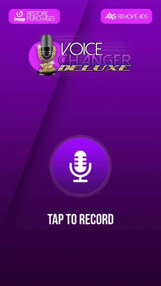 Voice Changer Deluxe - Cool Speech Recorder with High Quality Sound Effects & Ringtone Maker سکرین شاٹس