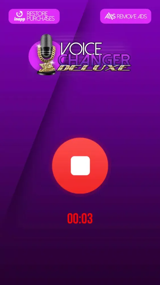 Voice Changer Deluxe - Cool Speech Recorder with High Quality Sound Effects & Ringtone Maker سکرین شاٹس