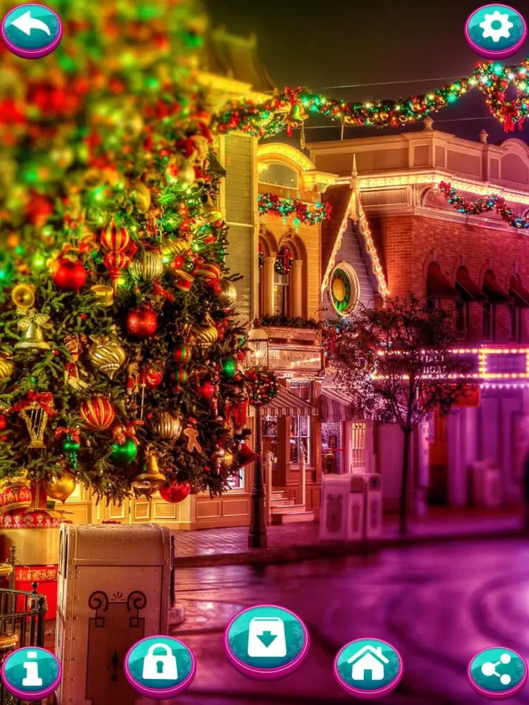 ภาพหน้าจอของ Christmas Wallpaper and Beautiful Xmas Decorations iPad 