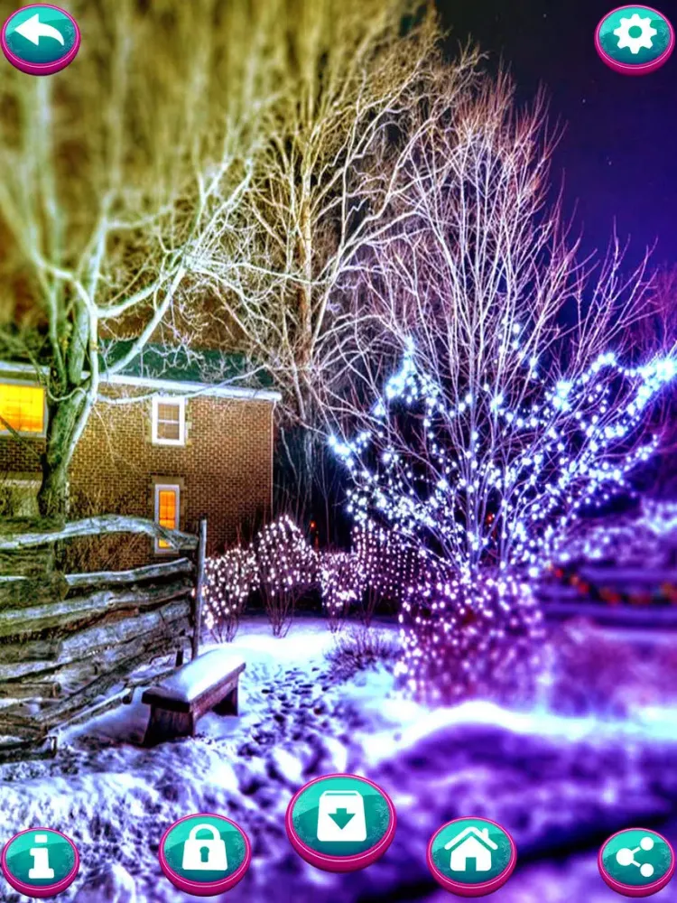 ภาพหน้าจอของ Christmas Wallpaper and Beautiful Xmas Decorations iPad 