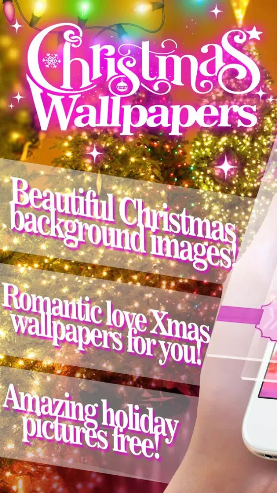 ภาพหน้าจอของ Christmas Wallpaper and Beautiful Xmas Decorations
